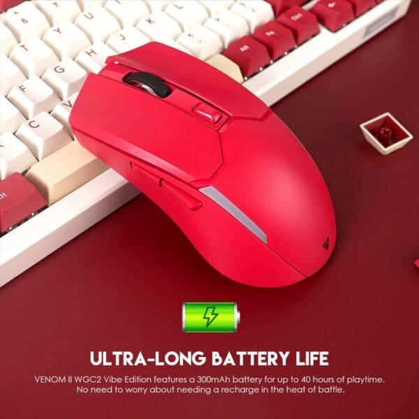 Miška WGC2 Venom II, Wireless, Fantech, rdeča - slika 7