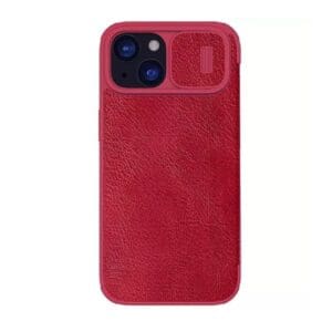 Preklopni Etui za Apple iPhone 15 Nillkin, Qin Pro, rdeča