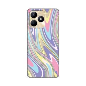 Ovitek, Print Skin za Realme C51/C53 My Print Cover Liquid Dream, vijolična in pisana