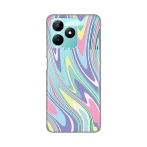Ovitek, Print Skin za Realme C51/C53 My Print Cover Liquid Dream, vijolična in pisana