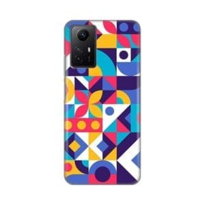 Ovitek, Print Skin za Xiaomi Redmi Note 12S My Print Cover Colorful Mosaic, modra in pisana