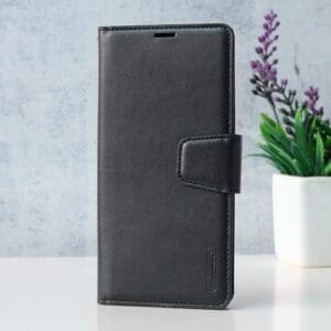 Preklopni Etui za Xiaomi Redmi Note 13 Hanman, Canvas ORG, črna