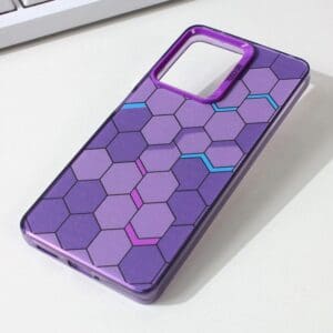 Ovitek Honeycomb Color type 1 za Xiaomi Redmi Note 12 Pro, Teracell, vijolična