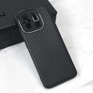 Ovitek Carbon Stripe za Xiaomi Redmi 12C, Teracell, črna