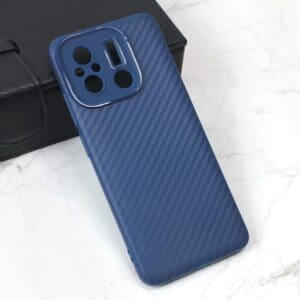 Ovitek Carbon Stripe za Xiaomi Redmi 12C, Teracell, modra