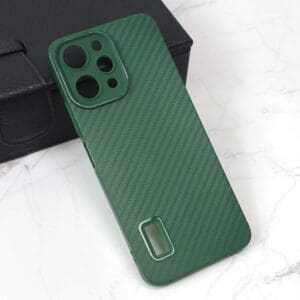Ovitek Carbon Stripe za Xiaomi Redmi 12, Teracell, zelena