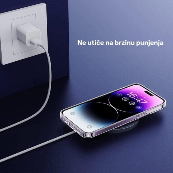 Ovitek Magsafe Magsafe za Apple iPhone 14 Pro 6.1, Teracell, prozorna - slika 5