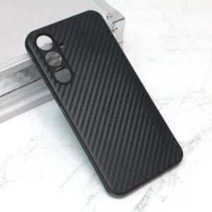 Ovitek Carbon fiber za Samsung Galaxy S23 FE S711U, Teracell, črna