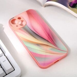 Ovitek Abstract za Apple iPhone 15, Teracell, roza