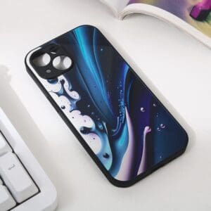 Ovitek Abstract za Apple iPhone 15, Teracell, temno modra
