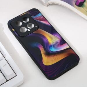 Ovitek Abstract za Xiaomi 14, Teracell, vijolična