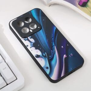 Ovitek Abstract za Xiaomi 14, Teracell, temno modra