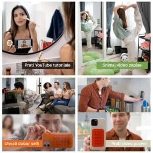 Držalo nalepka Octobuddy, univerzalna, Octobuddy, vijolična