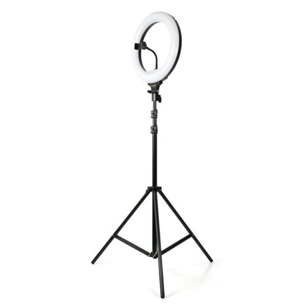 Selfie komplet G2 + LED z telekopskim stojalom, daljinec, Teracell, 180cm, črna