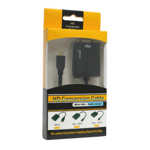 Adapter + avdio, micro HDMI-VGA, M-Ž, Teracell, črna