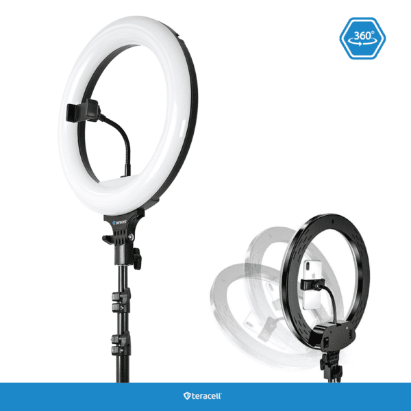 Selfie komplet G2 + LED z telekopskim stojalom, daljinec, Teracell, 180cm, črna - slika 17