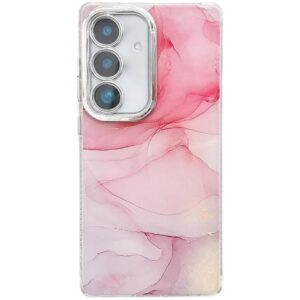 Ovitek Electroplated Marble Texture za Samsung Galaxy A26 5G A266B, Mobella, pink
