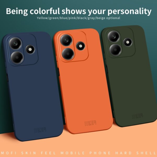 Ovitek MOFI Qin Skin Feel All-inclusive za Xiaomi Redmi Note 14 5G, Poco M7 Pro 5G, Mofi, pink - slika 6