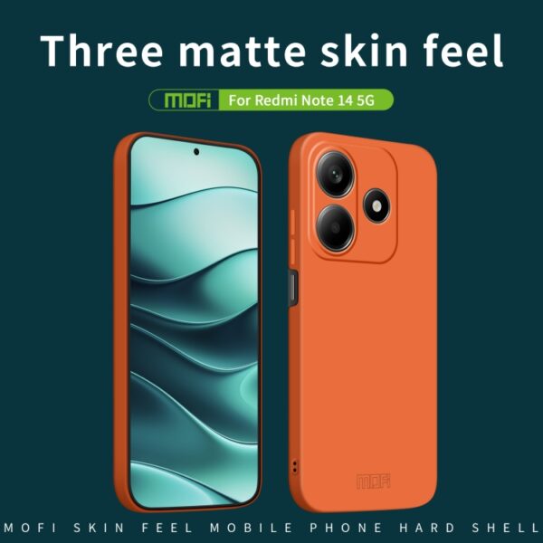 Ovitek MOFI Qin Skin Feel All-inclusive za Xiaomi Redmi Note 14 5G, Poco M7 Pro 5G, Mofi, pink - slika 2