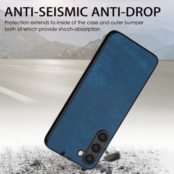 Ovitek Vintage Leather PC Back za Samsung Galaxy S25 Plus S936B, Urbanzo, modra - slika 3