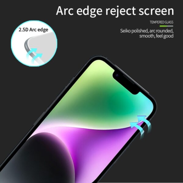 Zaščitno steklo za Apple iPhone 16e Pinwuyo, 9H 2.5D Full Screen, črna in prozorna - slika 3