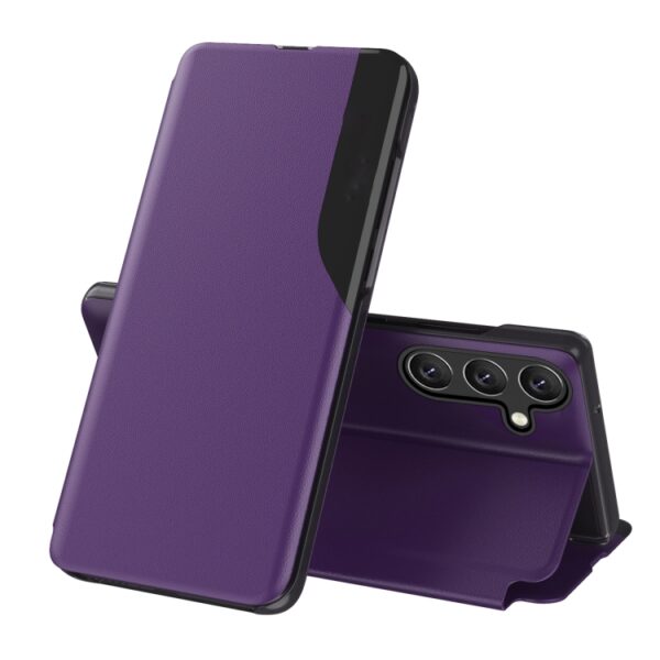 Preklopni Etui za Samsung Galaxy S25 Urbanzo, Attraction Flip Leather, vijolična