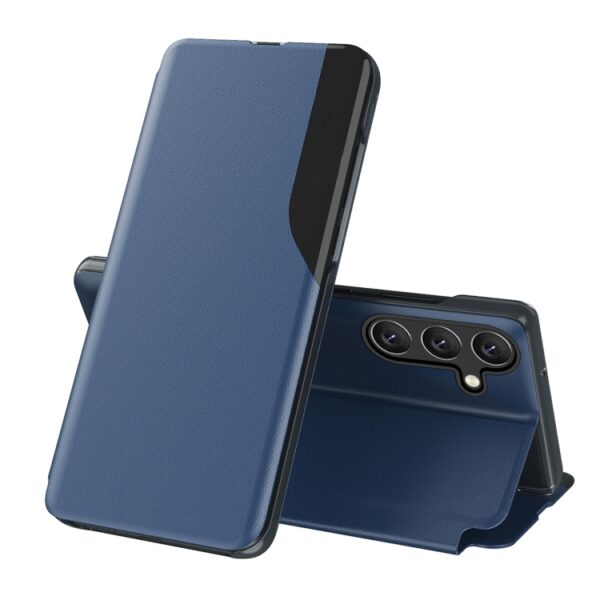 Preklopni Etui za Samsung Galaxy S25 Urbanzo, Attraction Flip Leather, modra