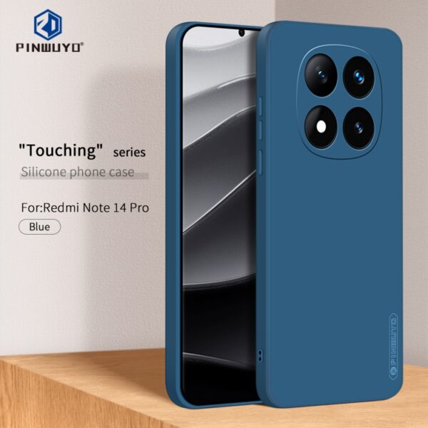 Ovitek PINWUYO Sense Series Liquid Silicone TPU za Xiaomi Redmi Note 14 Pro 5G, Poco X7 5G, Pinwuyo, modra - slika 2