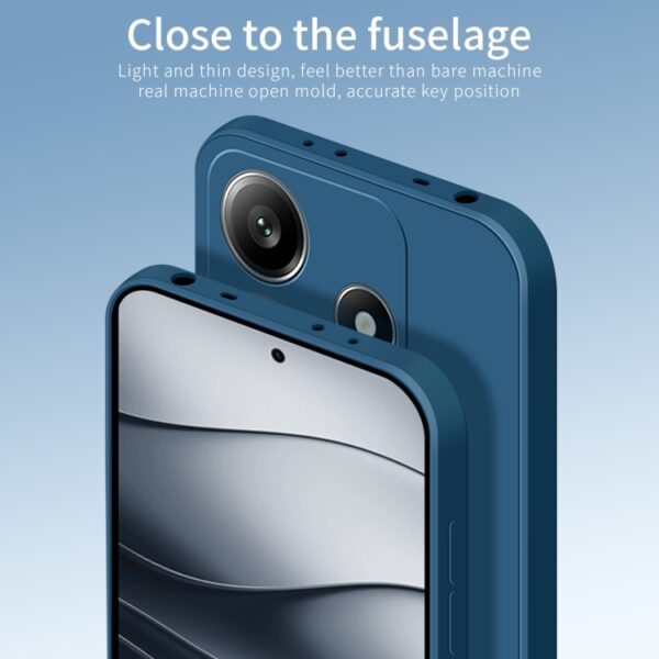Ovitek PINWUYO Sense Series Liquid Silicone TPU za Xiaomi Redmi Note 14 5G, Poco M7 Pro 5G, Pinwuyo, črna - slika 5