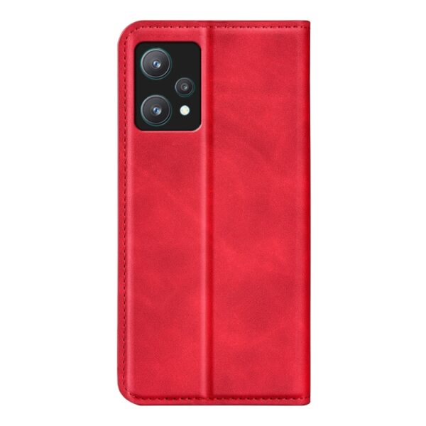 Preklopni Etui za Realme 9 Pro Urbanzo, Retro-skin Suction Leather, rdeča - slika 4