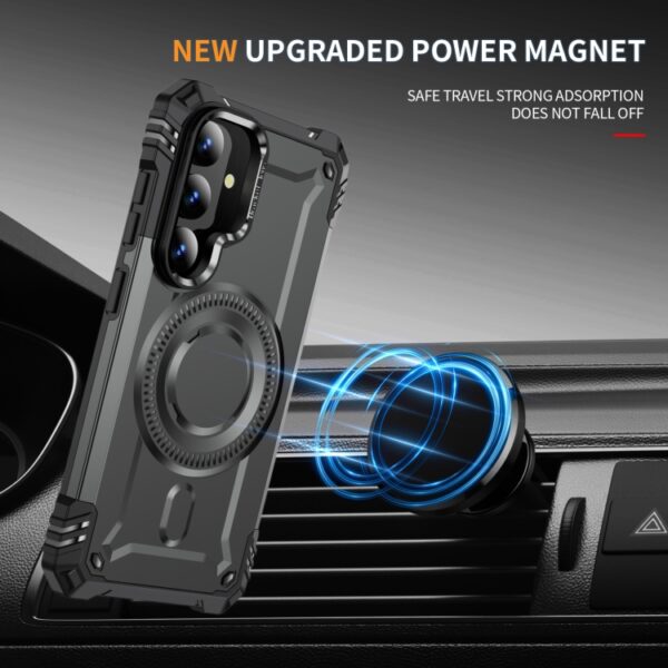 Ovitek MagSafe Lens Holder za Samsung Galaxy S24, Galaxy S25, Urbanzo, siva - slika 5
