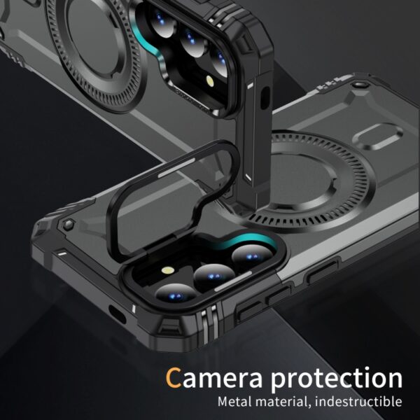 Ovitek MagSafe Lens Holder za Samsung Galaxy S24, Galaxy S25, Urbanzo, siva - slika 2