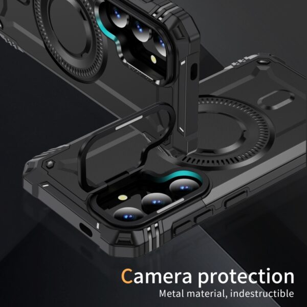 Ovitek MagSafe Lens Holder za Samsung Galaxy S24, Galaxy S25, Urbanzo, črna - slika 2