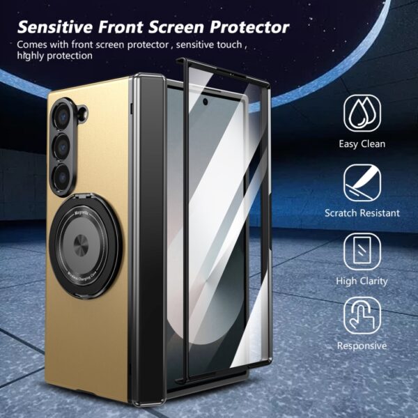 Ovitek preklopni Medal Rotating Folding za Samsung Galaxy Z Fold 6 SM-F956B, Mobella, zlata - slika 2