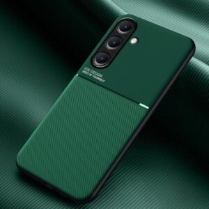 Ovitek Classic Tilt Strip Grain Magnetic za Samsung Galaxy A26 5G A266B, Urbanzo, zelena