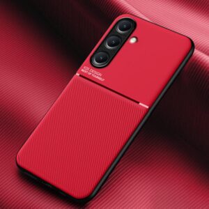 Ovitek Classic Tilt Strip Grain Magnetic za Samsung Galaxy A26 5G A266B, Urbanzo, rdeča