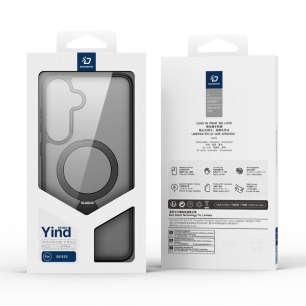 Ovitek MagSafe DUX DUCIS Yind Hybrid za Samsung Galaxy S24, Galaxy S25, Dux Ducis, črna - slika 8