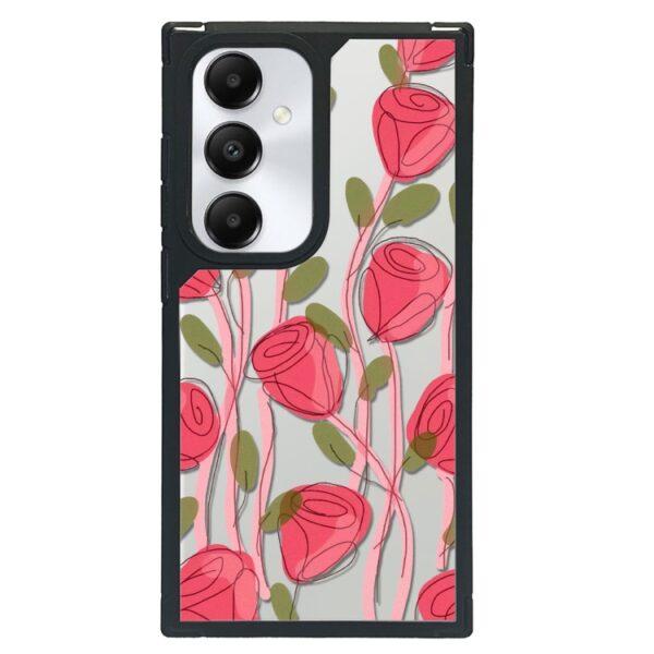 Ovitek Creative Art Pattern Full Coverage za Samsung Galaxy A55 5G A556B, Mobella, rdeča