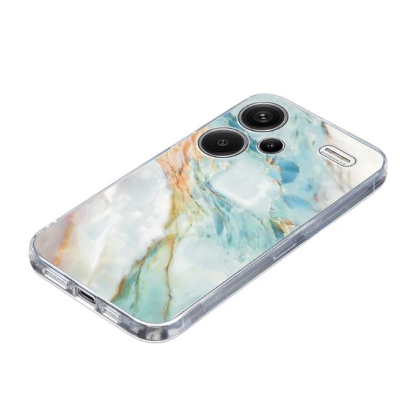 Ovitek Colorful Painting Pattern TPU Marble za Xiaomi Redmi Note 13 Pro Plus, Mobella, svetlo modra - slika 5