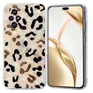 Ovitek Colorful Painting Pattern TPU Leopard za Honor 200 Pro, Mobella, bež