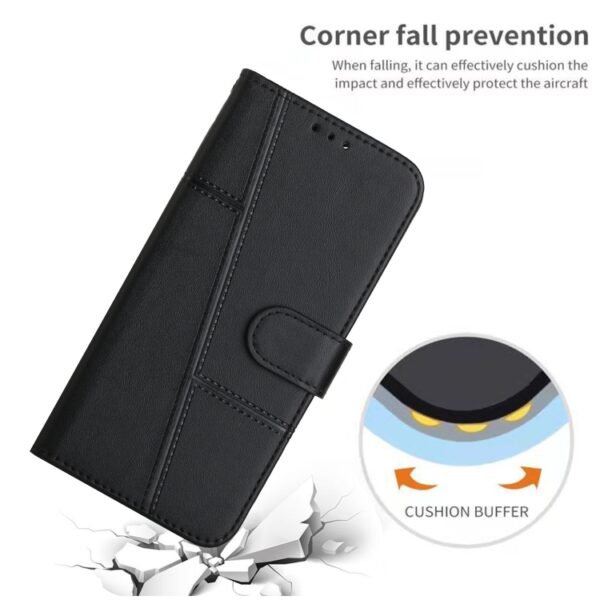Preklopni Etui za Samsung Galaxy S25 Ultra Urbanzo, Stitching Calf Buckle Leather, črna - slika 6