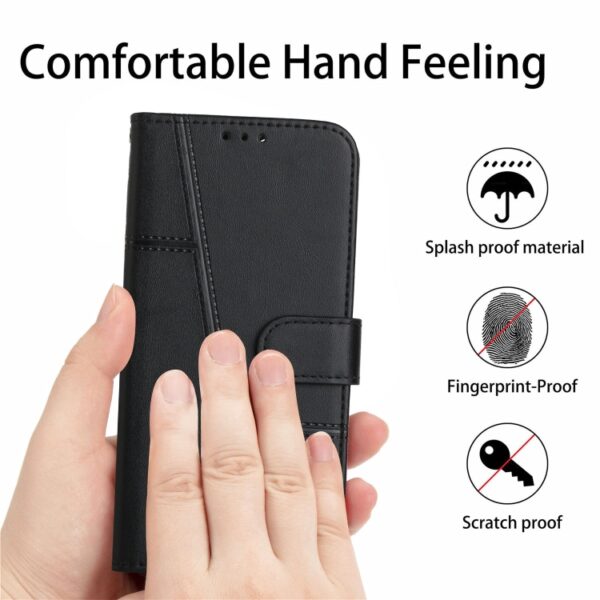Preklopni Etui za Samsung Galaxy S25 Ultra Urbanzo, Stitching Calf Buckle Leather, črna - slika 5