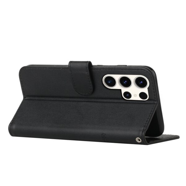 Preklopni Etui za Samsung Galaxy S25 Ultra Urbanzo, Stitching Calf Buckle Leather, črna - slika 3