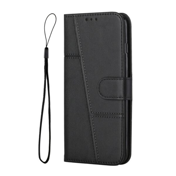 Preklopni Etui za Samsung Galaxy S25 Ultra Urbanzo, Stitching Calf Buckle Leather, črna - slika 2