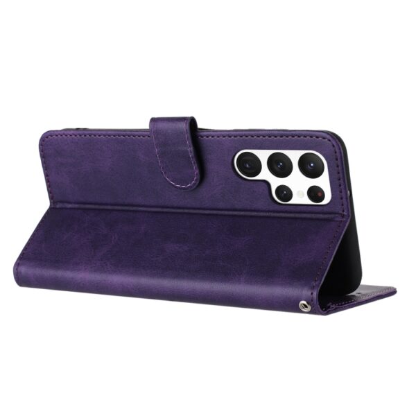 Preklopni Etui za Samsung Galaxy S25 Ultra Urbanzo, Solid Calf Flip Leather, vijolična - slika 4