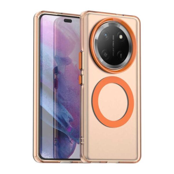 Ovitek Magsafe Candy Hybrid za Honor Magic7 Lite, Urbanzo, oranžna