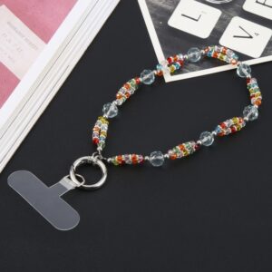Obesek Anti-lost Gorgeous Bead Chain Short Lanyard, Mobella, pisana