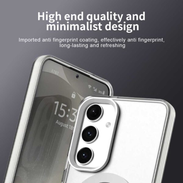 Ovitek MagSafe Candy Hybrid za Samsung Galaxy S25 Plus S936B, Urbanzo, bela - slika 7