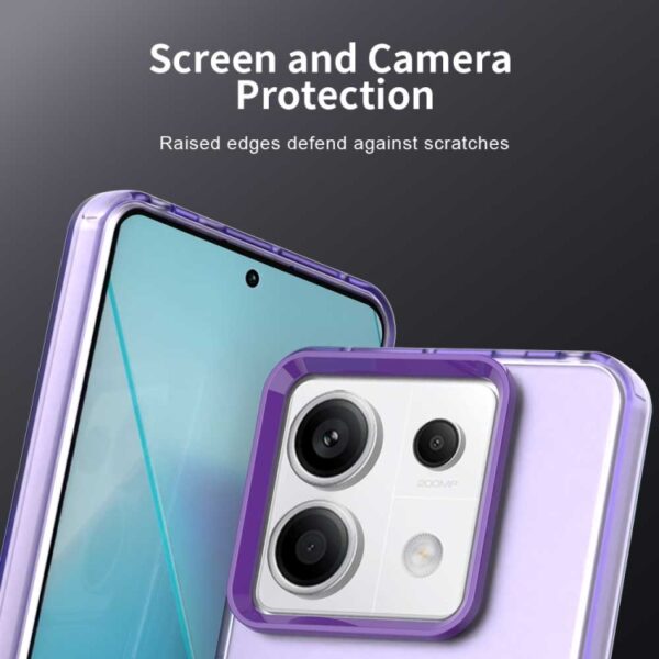 Ovitek Candy PC TPU Shockproof za Xiaomi Redmi Note 13 Pro, Poco X6, Mobella, vijolična - slika 7