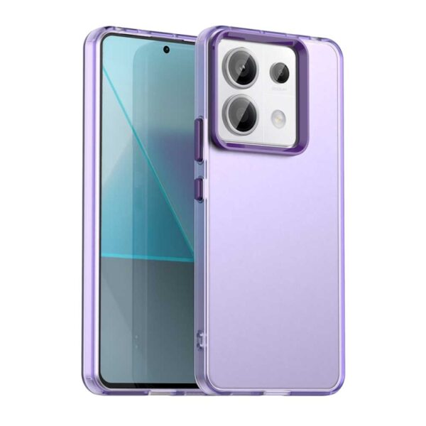Ovitek Candy PC TPU Shockproof za Xiaomi Redmi Note 13 Pro, Poco X6, Mobella, vijolična